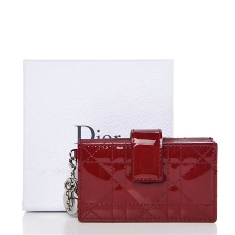 lady dior cannage card holder|christian dior card holder.